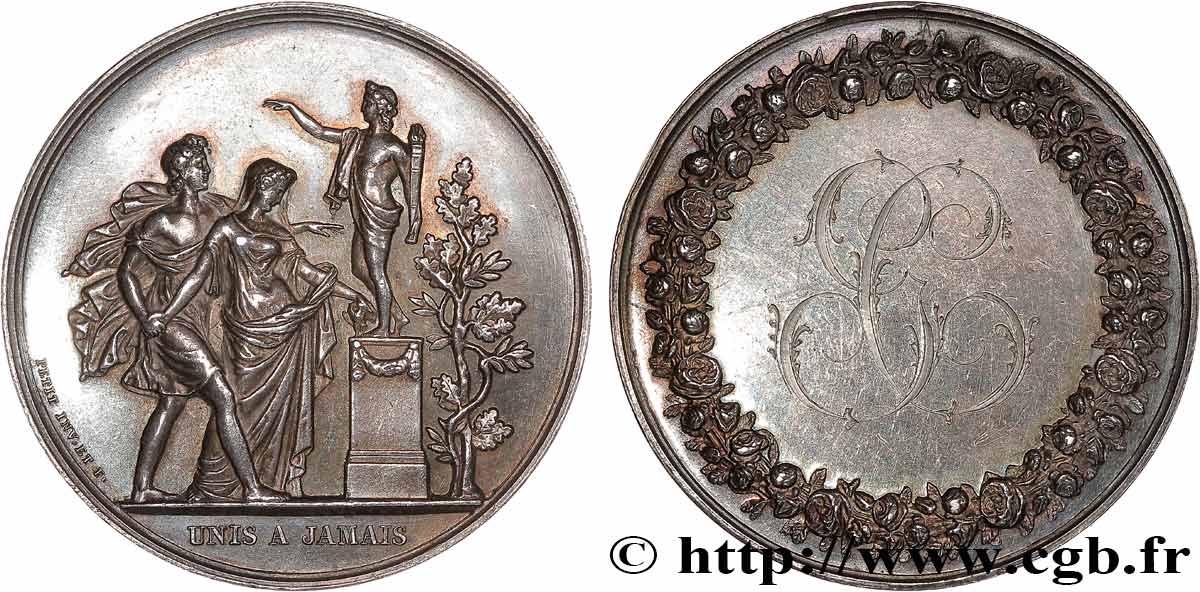 AMOUR ET MARIAGE Médaille, Unis à jamais TTB+