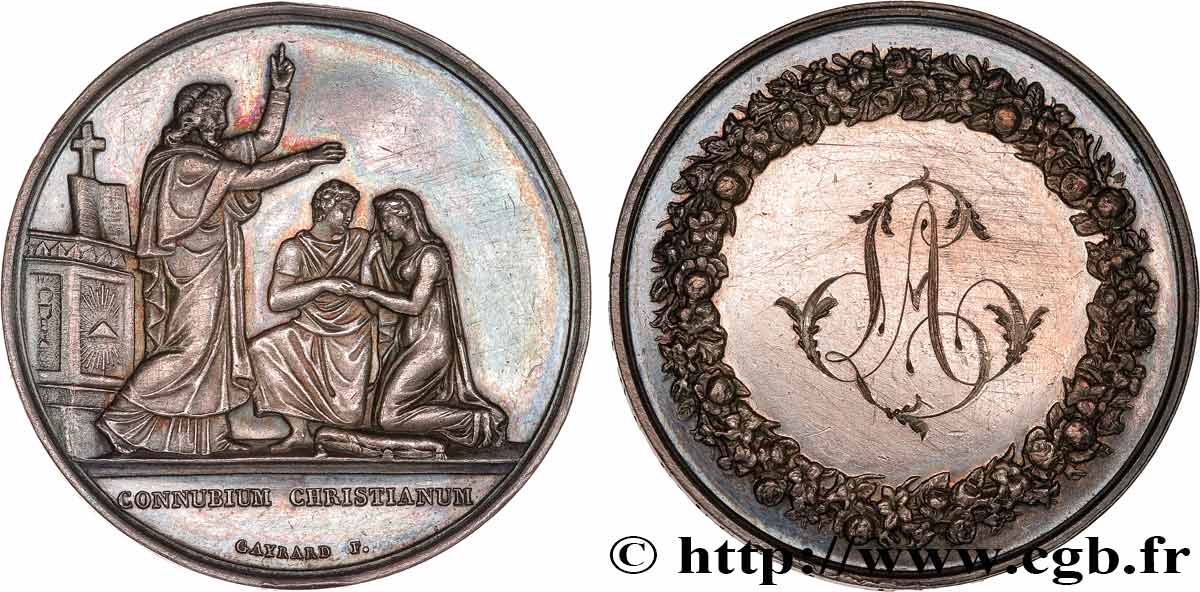 AMOUR ET MARIAGE Médaille de mariage, Connubium Christianum AU