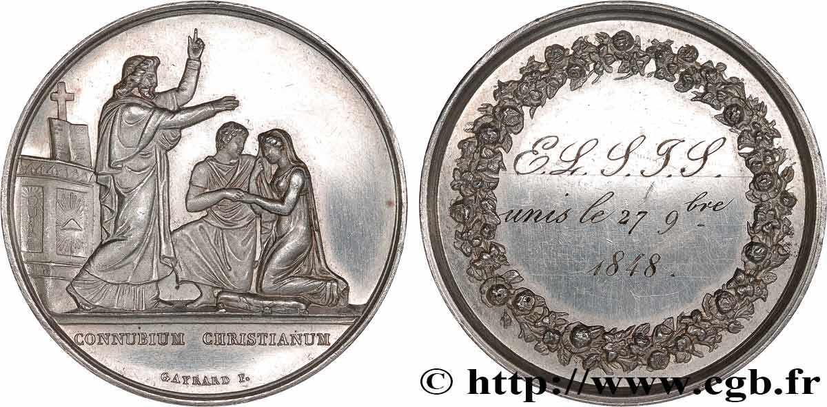 AMOUR ET MARIAGE Médaille de mariage, Connubium Christianum SUP