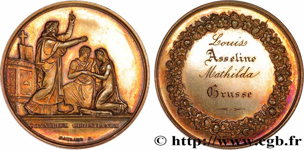 AMOUR ET MARIAGE Médaille de mariage, Connubium Christianum SUP