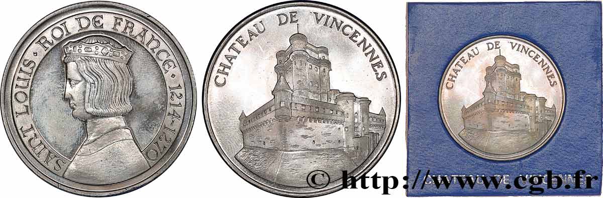 LOUIS IX OF FRANCE CALLED SAINT LOUIS Médaille, Saint Louis, Château de Vincennes AU