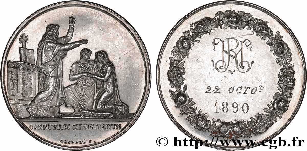 AMOUR ET MARIAGE Médaille de mariage, Connubium Christianum fVZ