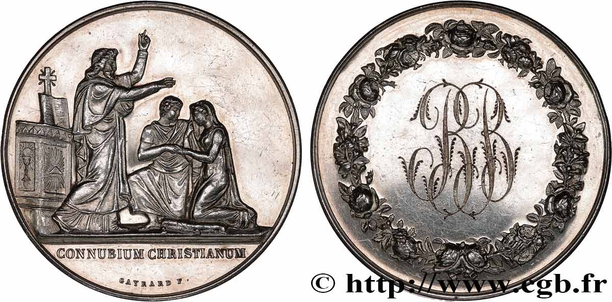AMOUR ET MARIAGE Médaille de mariage, Connubium Christianum AU