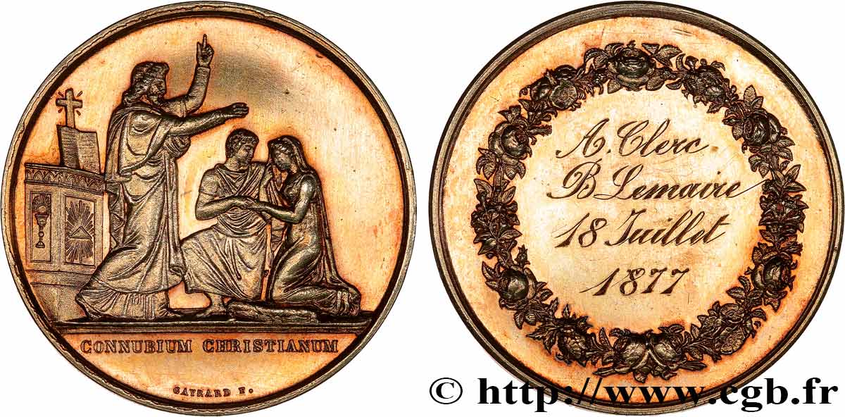AMOUR ET MARIAGE Médaille de mariage, Connubium Christianum AU
