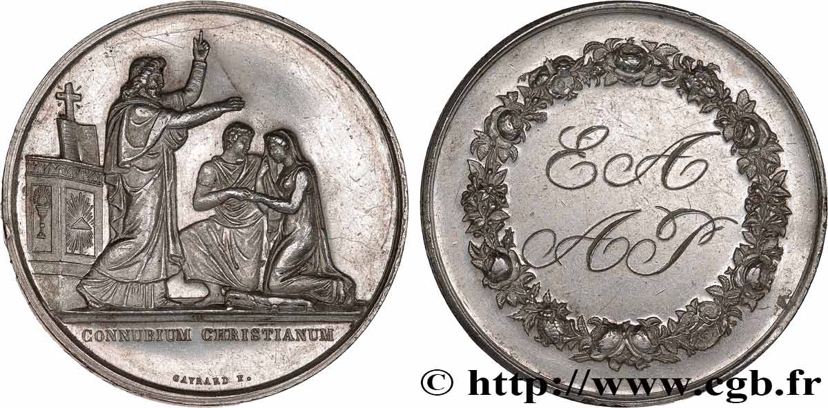 AMOUR ET MARIAGE Médaille de mariage, Connubium Christianum fVZ