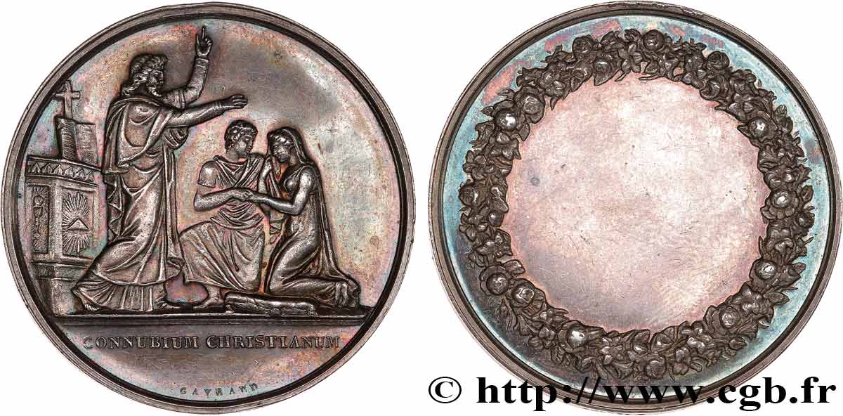 AMOUR ET MARIAGE Médaille de mariage TTB+