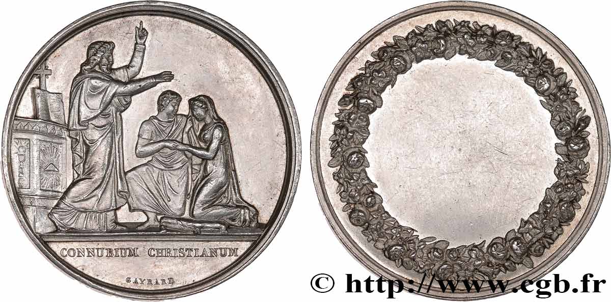 AMOUR ET MARIAGE Médaille de mariage TTB+
