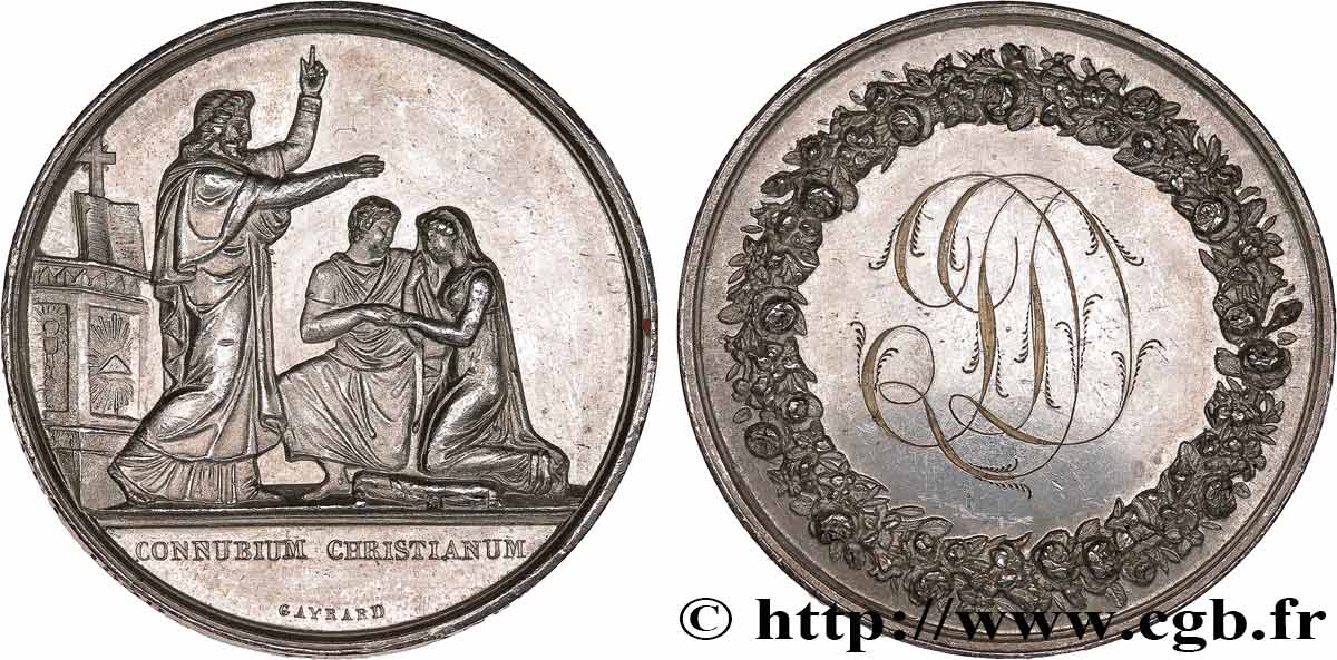 AMOUR ET MARIAGE Médaille de mariage TTB+