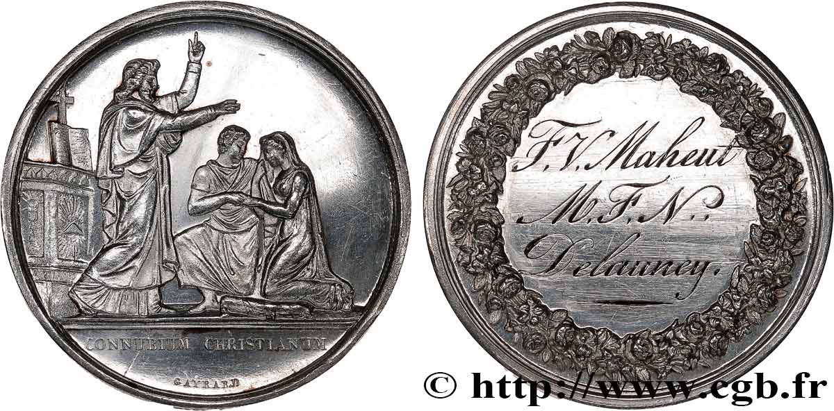 LOVE AND MARRIAGE Médaille de mariage AU/AU