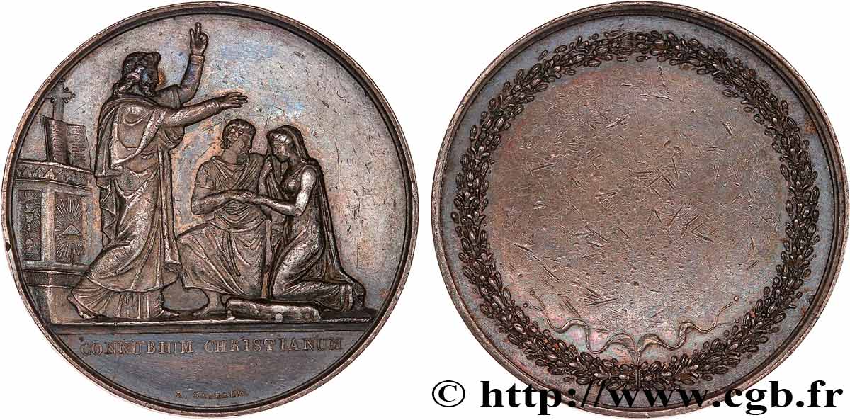 AMOUR ET MARIAGE Médaille de mariage TTB+