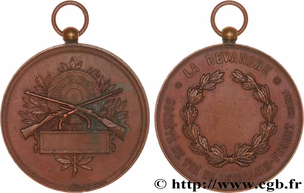 TIR ET ARQUEBUSE Médaille PRO PATRIA, récompense XF