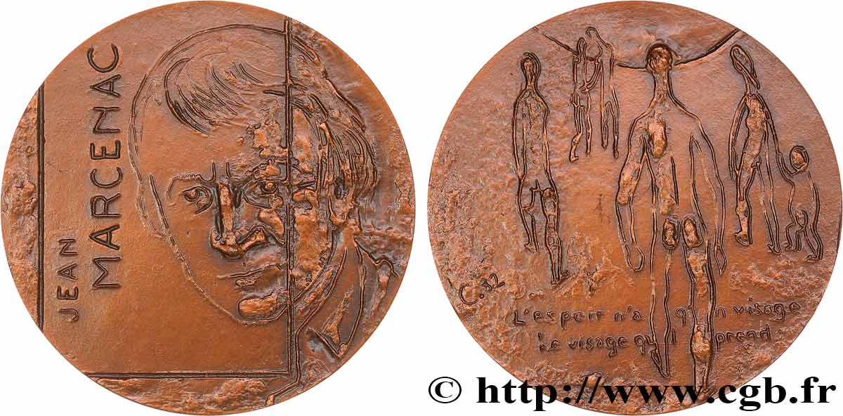 LITERATURE : WRITERS - POETS Médaille, Jean Marcenac EBC