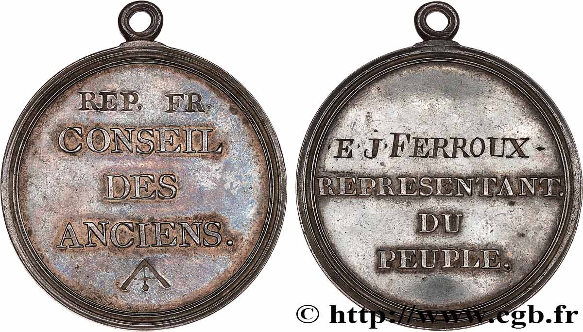 DIRECTOIRE Médaille, Conseil des Anciens TTB+