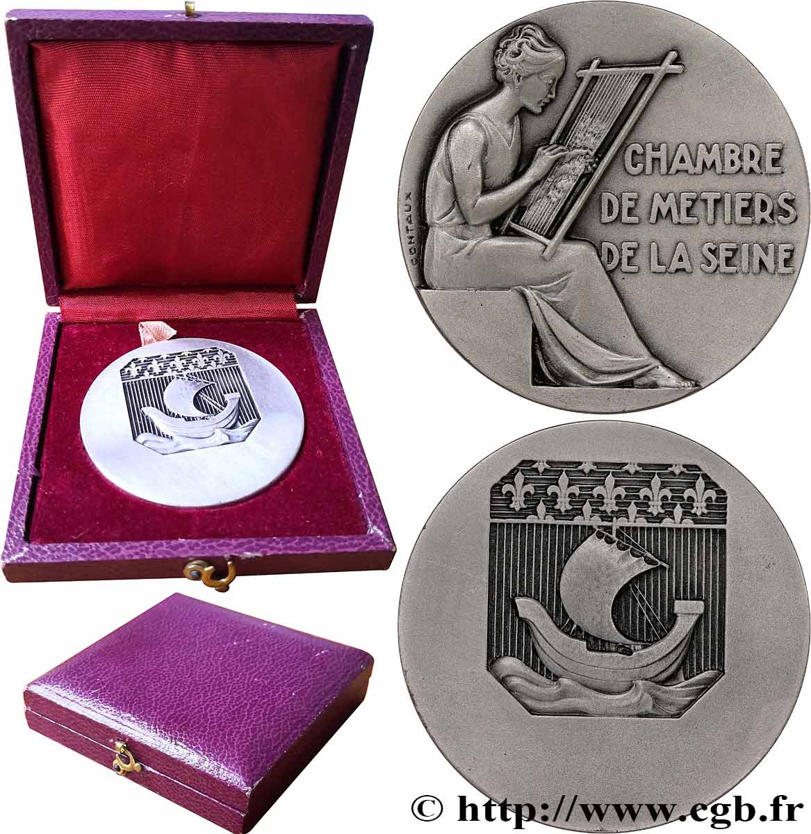 CHAMBRE DE MÉTIERS Médaille, Chambre de métiers de la Seine EBC
