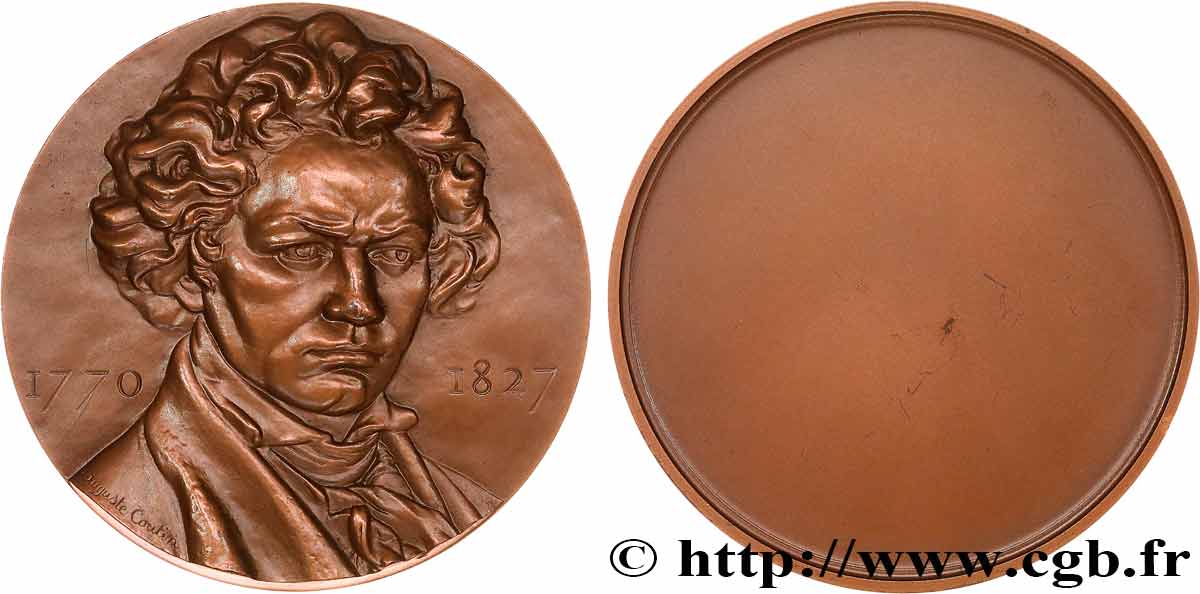 ARTISTES : MUSICIENS, PEINTRES, SCULPTEURS Médaille, Ludwig van Beethoven q.SPL