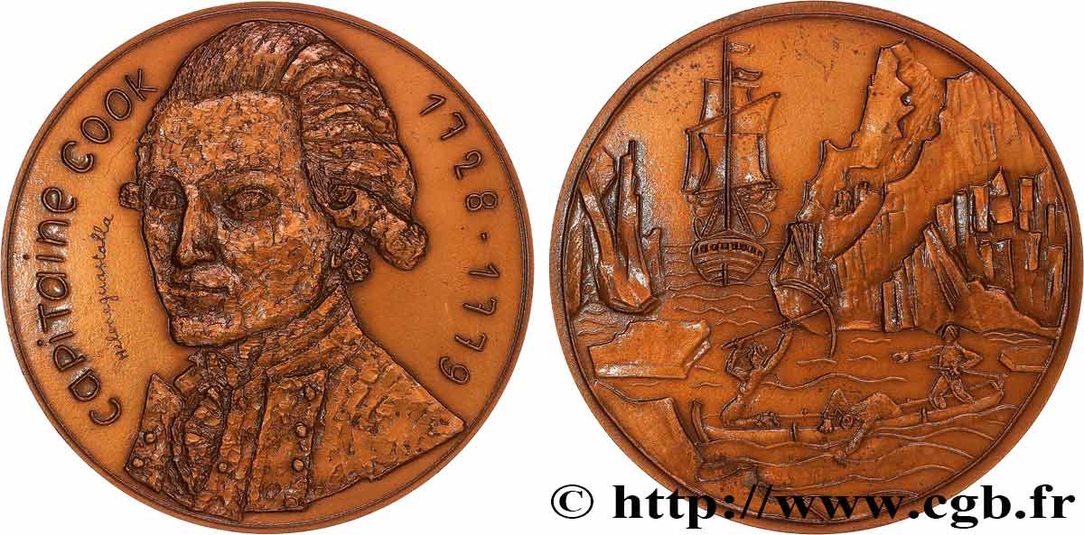 SEA AND NAVY : SHIPS AND BOATS Médaille, James Cook EBC