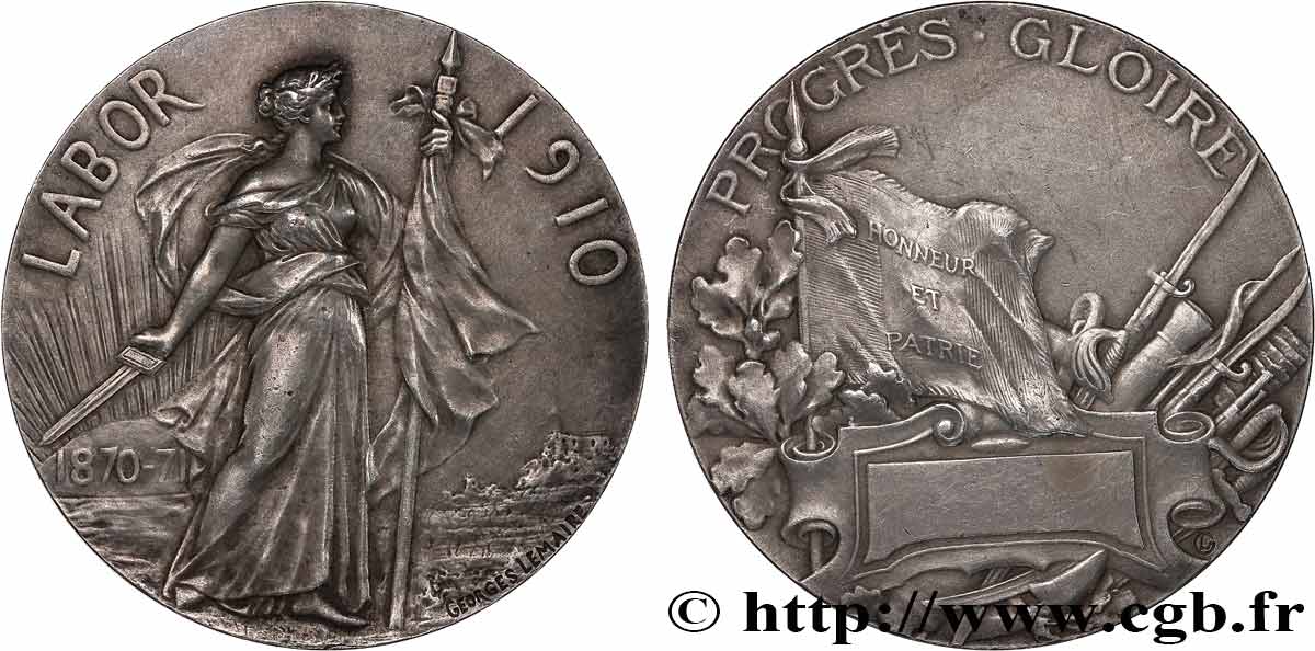 TROISIÈME RÉPUBLIQUE Médaille de récompense, Labor TTB+