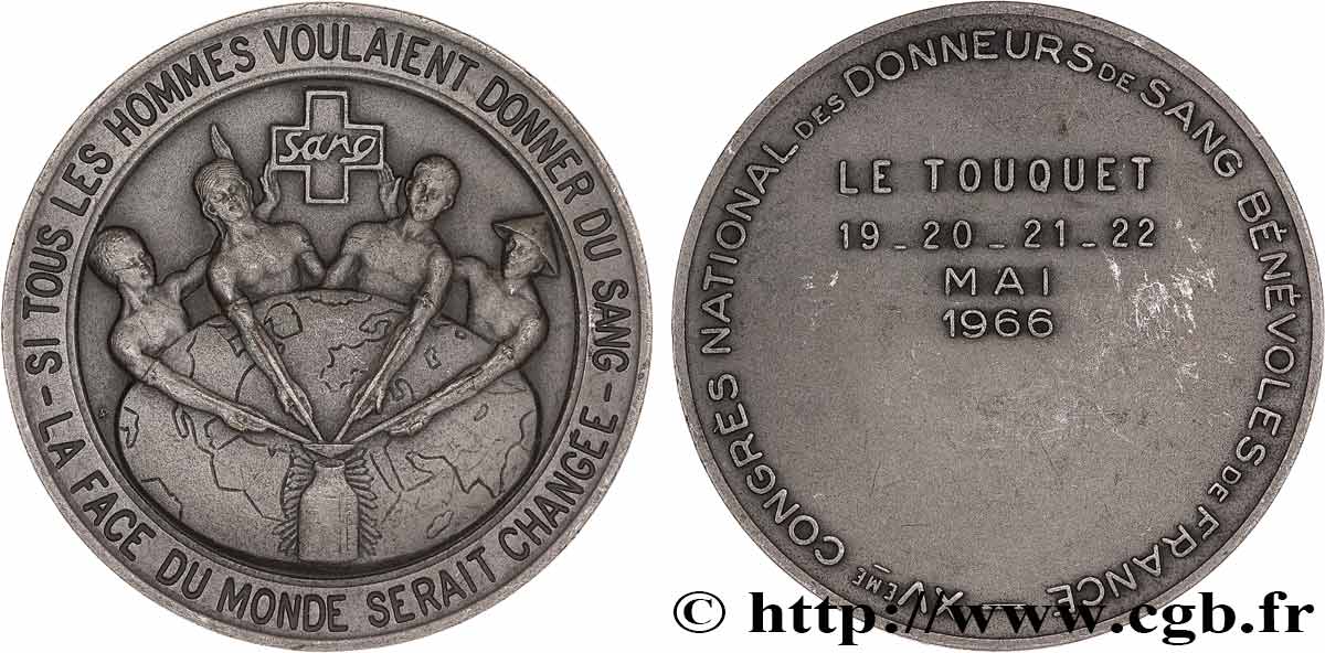 SCIENCES & SCIENTIFIQUES Médaille, XVe congrès national des donneurs de sang bénévoles de France AU