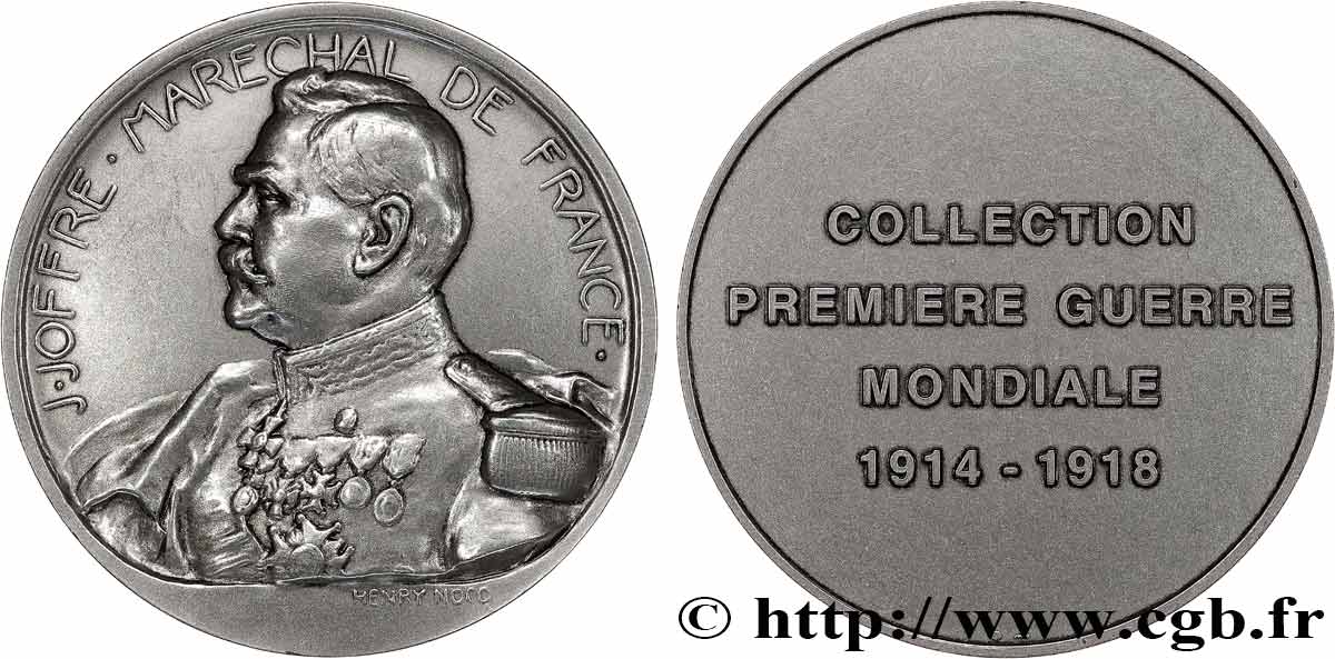 QUINTA REPUBBLICA FRANCESE Médaille, Maréchal Joffre, Collection première guerre mondiale SPL