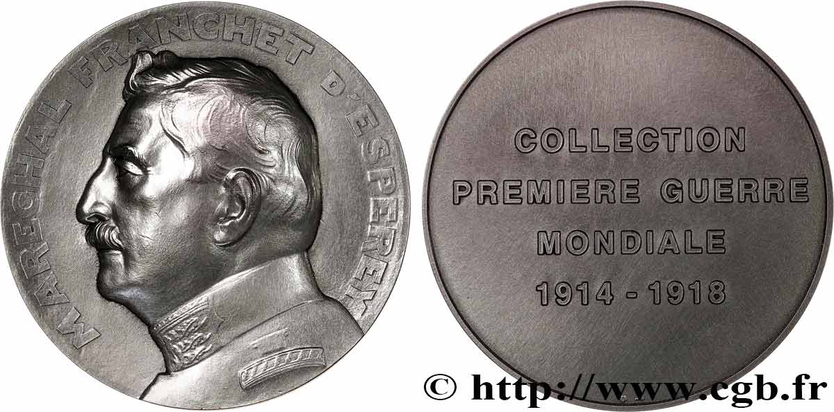 QUINTA REPUBBLICA FRANCESE Médaille, Maréchal Franchet d’Esperey, Collection première guerre mondiale SPL