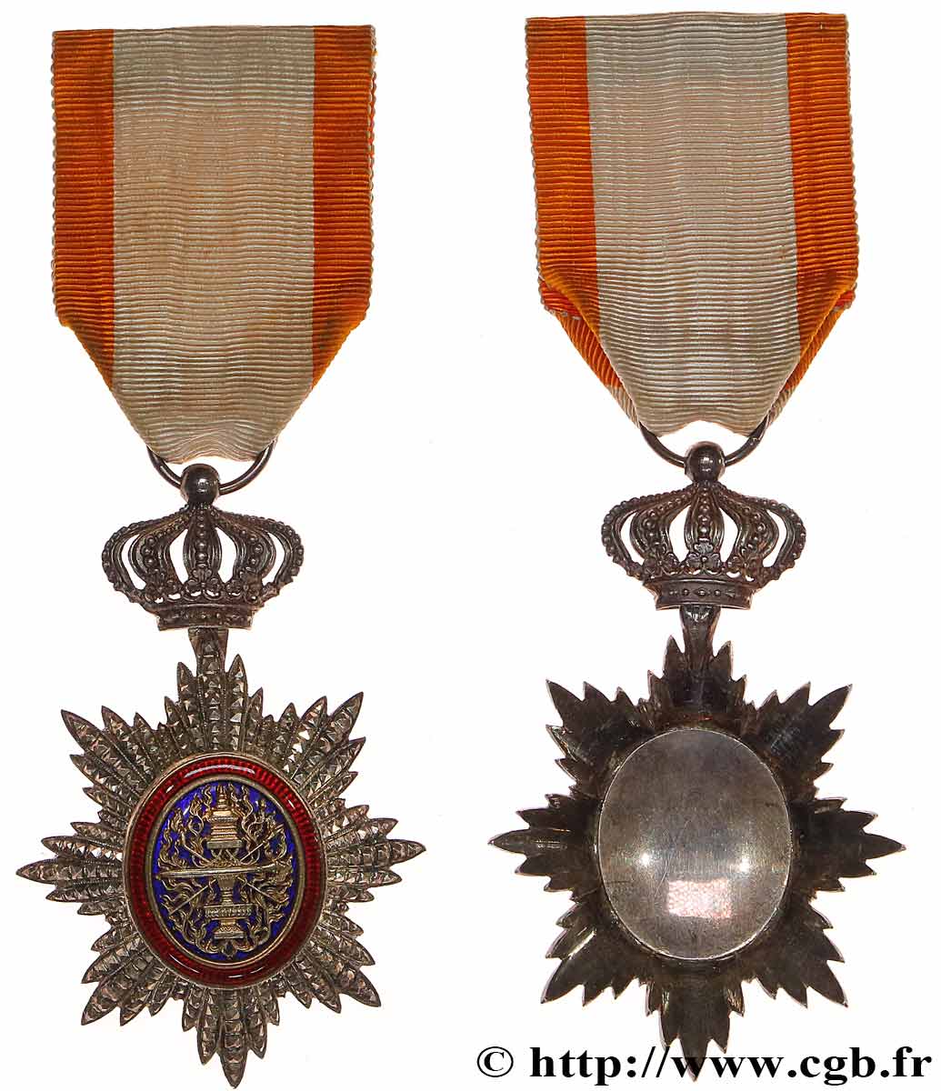 CAMBODGE Médaille, Chevalier de l’ordre royal du Cambodge SUP