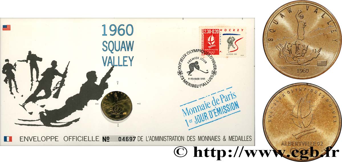 SPORTS Enveloppe “Timbre médaille” n°11 SPL