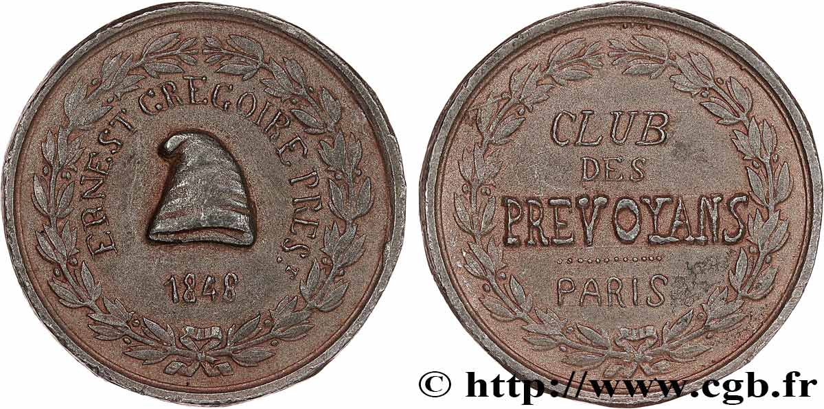 DEUXIÈME RÉPUBLIQUE Médaille, Club des prévoyants fVZ