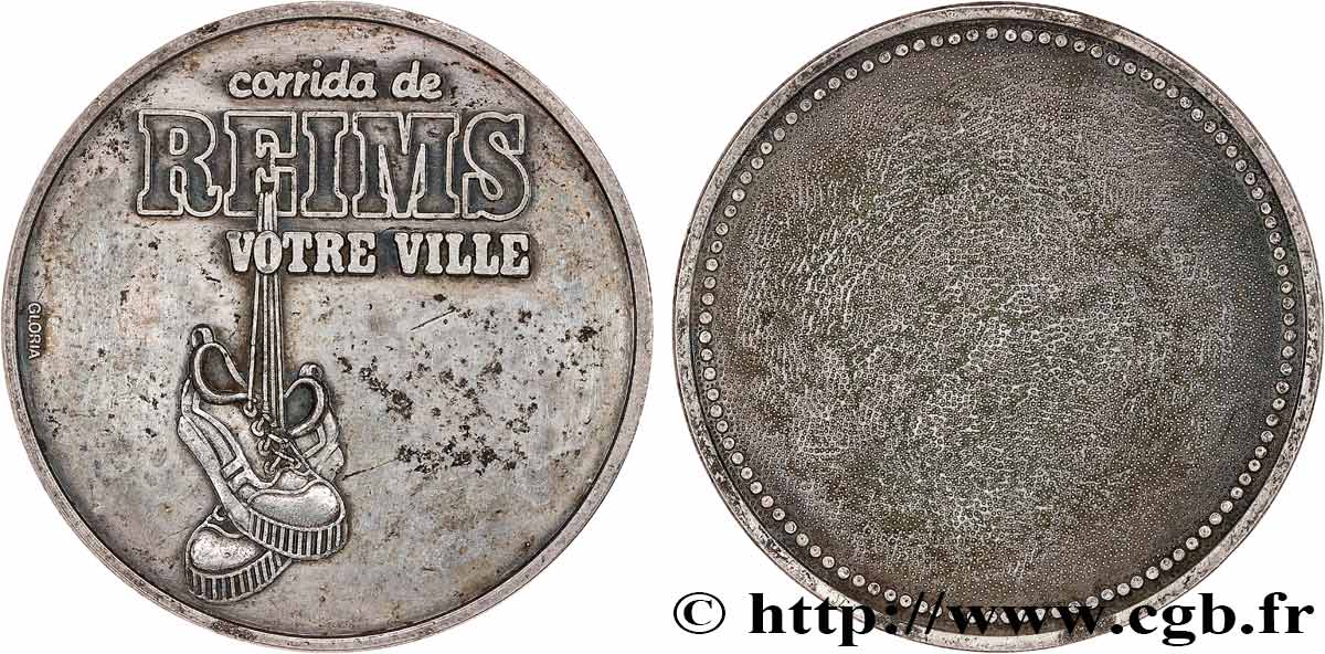 CINQUIÈME RÉPUBLIQUE Médaille, Corrida de Reims TTB+
