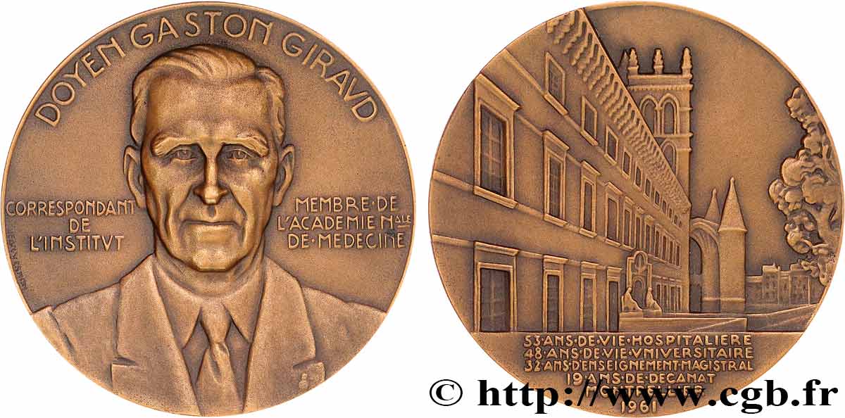 SCIENCES & SCIENTIFIQUES Médaille, Doyen Gaston Giraud SUP
