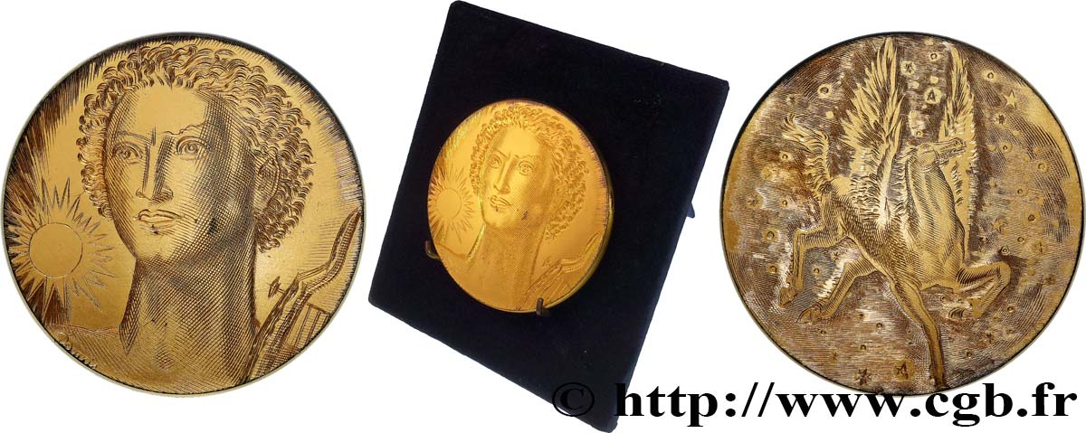 FIFTH REPUBLIC  Médaille, Apollon et Pégase, n°17 AU