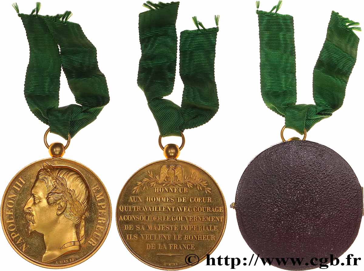 SECOND EMPIRE Médaille, Hommage aux ministres de Napoléon III SPL