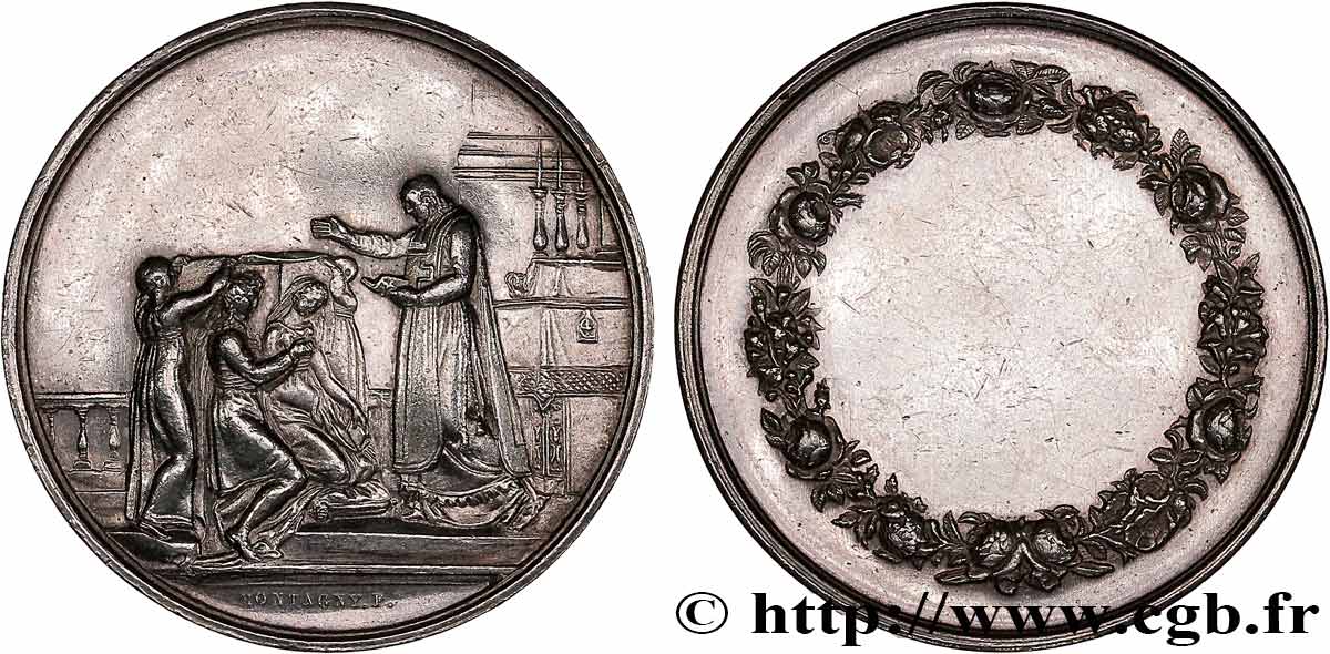 AMOUR ET MARIAGE Médaille de mariage AU