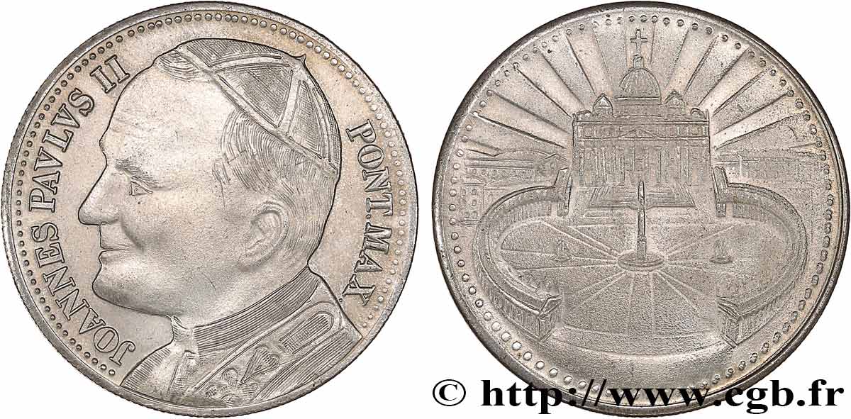 JEAN-PAUL II (Karol Wojtyla) Médaille, Basilique Saint Pierre SUP