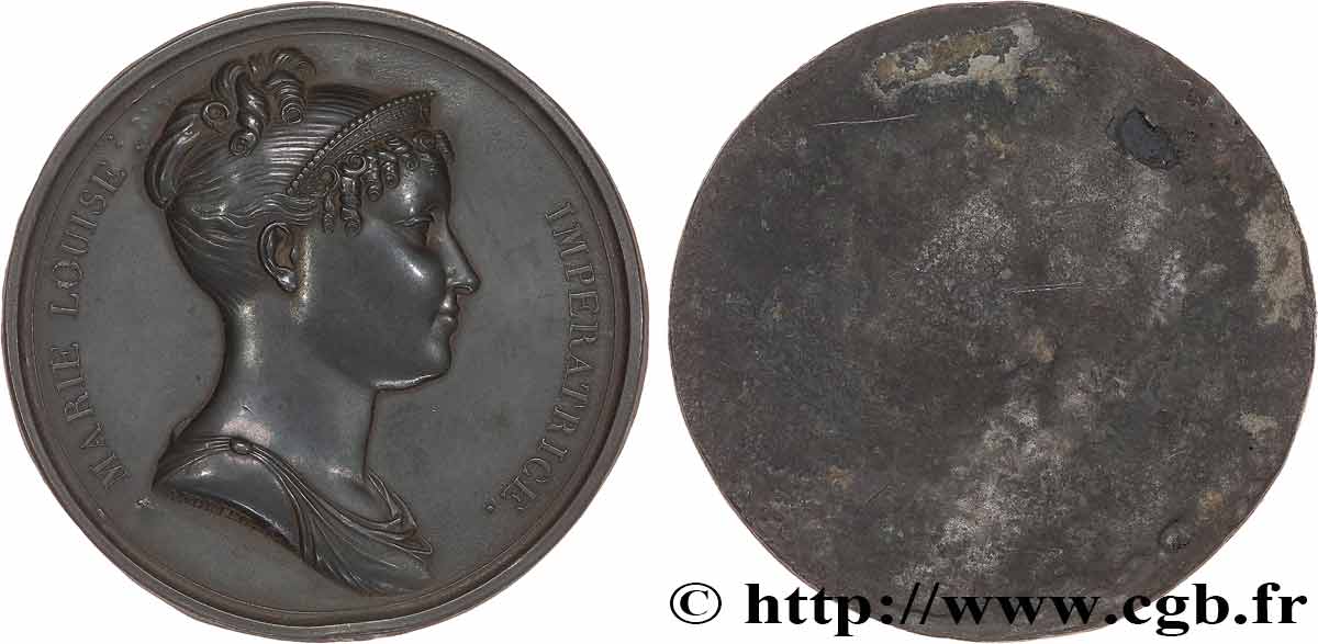 PRIMER IMPERIO Médaille, Marie-Louise par Andrieu, tirage uniface MBC+