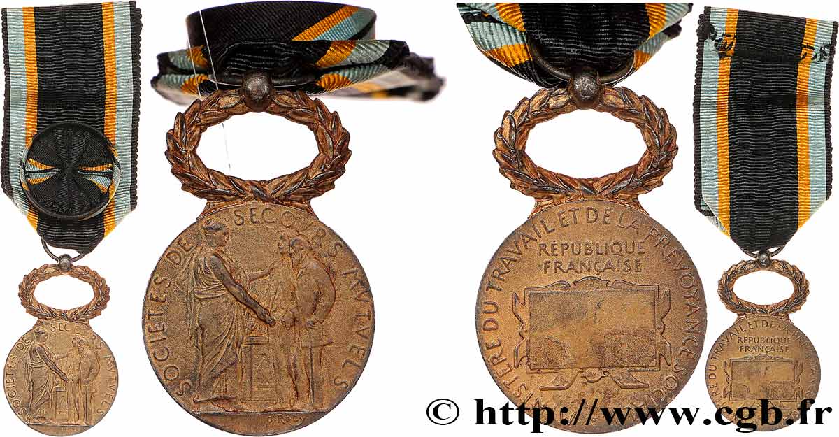 INSURANCES Médaille, Société de secours mutuels AU