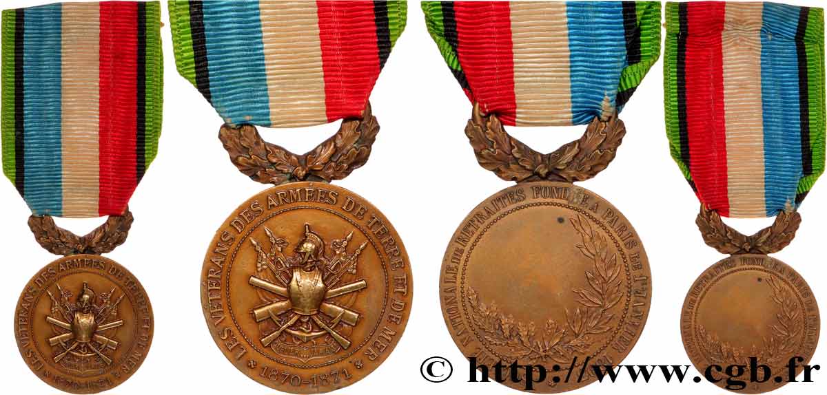 ASSURANCES Médaille, Les vétérans des Armées de terre et de mer AU