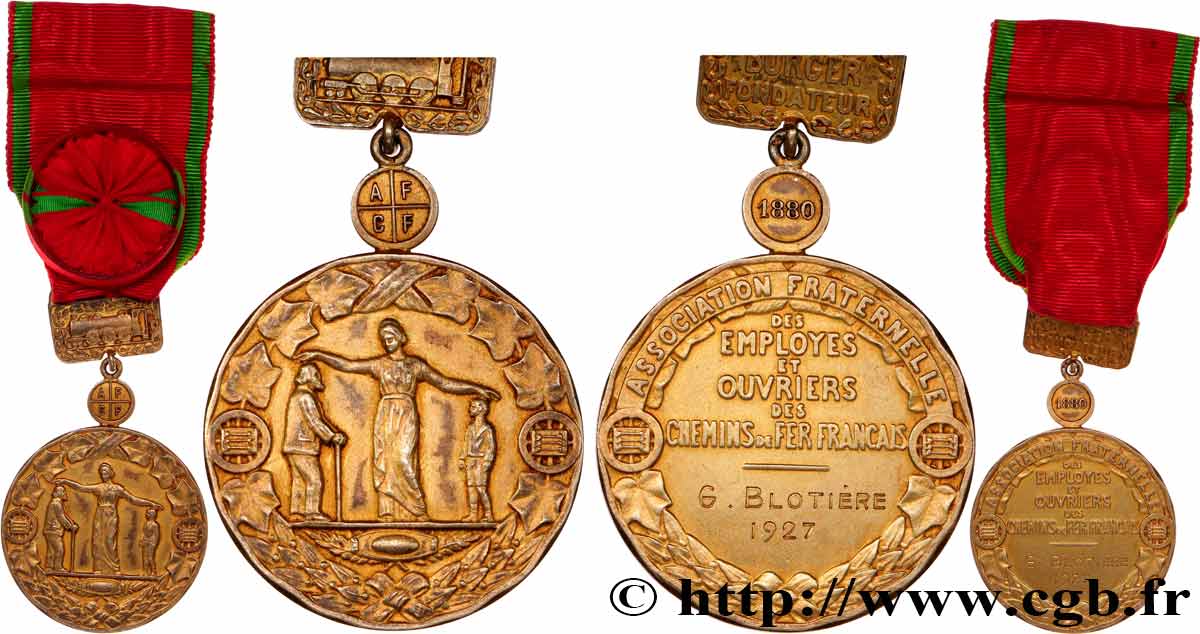 Médaille SNCF Fraternité Des Chemins De Fer 1926 – Édition La Petite Gironde, Insigne Vintage France
