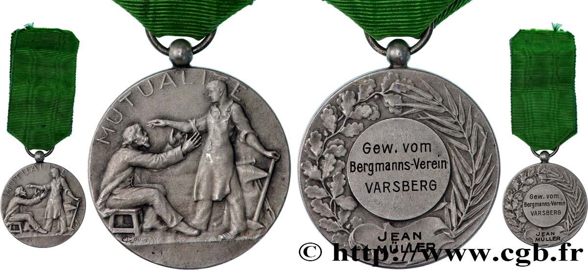INSURANCES Médaille, Mutualité, Association de mineurs AU