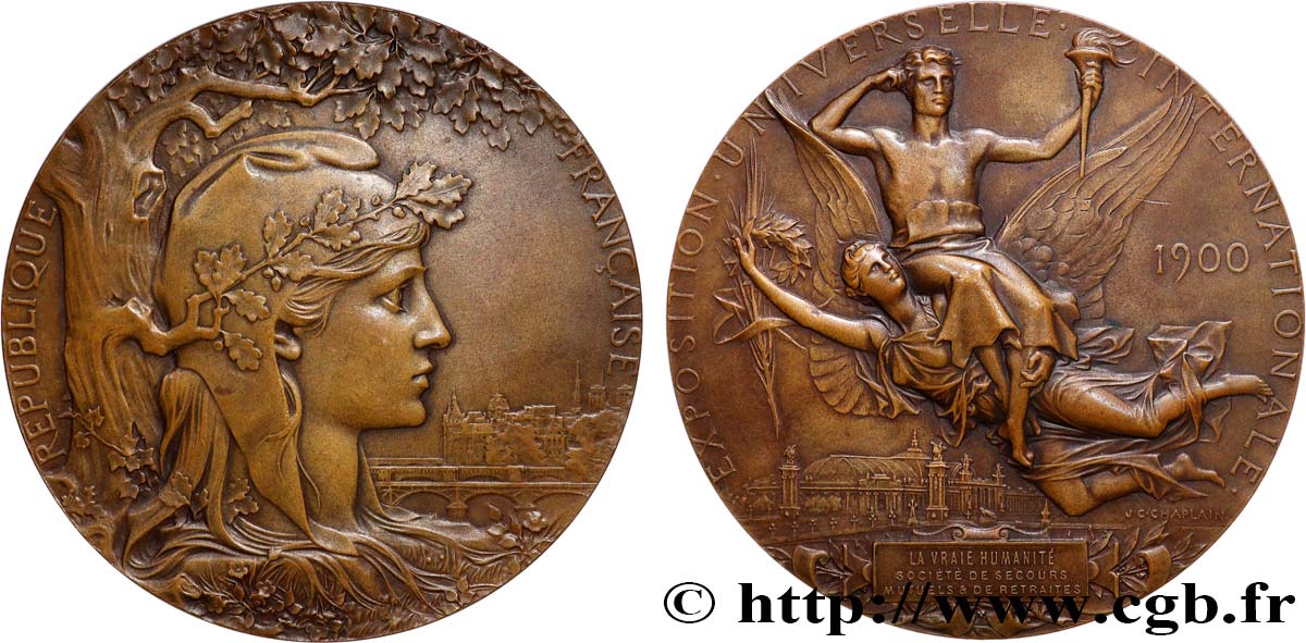 TROISIÈME RÉPUBLIQUE Médaille, Exposition Universelle Internationale SUP