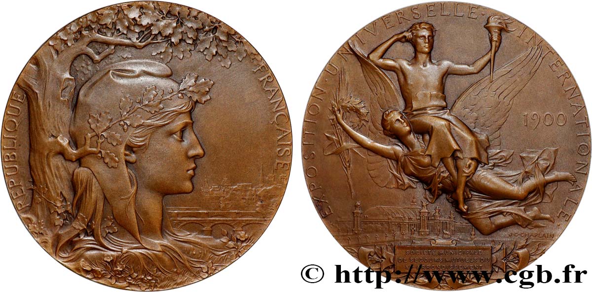 TROISIÈME RÉPUBLIQUE Médaille, Exposition Universelle Internationale SUP