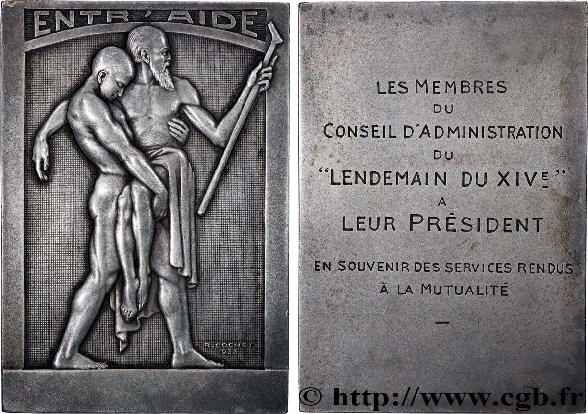 ASSURANCES Plaquette, Entr’aide, Lendemain du XIVe, Services rendus à la mutualité AU