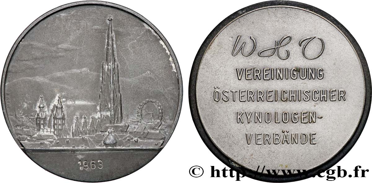 AUTRICHE Médaille, Union des associations cynologiques autrichiennes TTB