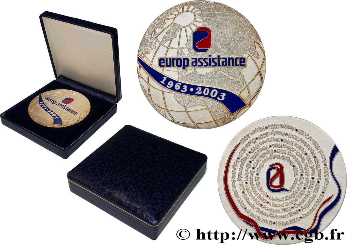LES ASSURANCES Médaille, 40e anniversaire de l’Europ Assistance SPL
