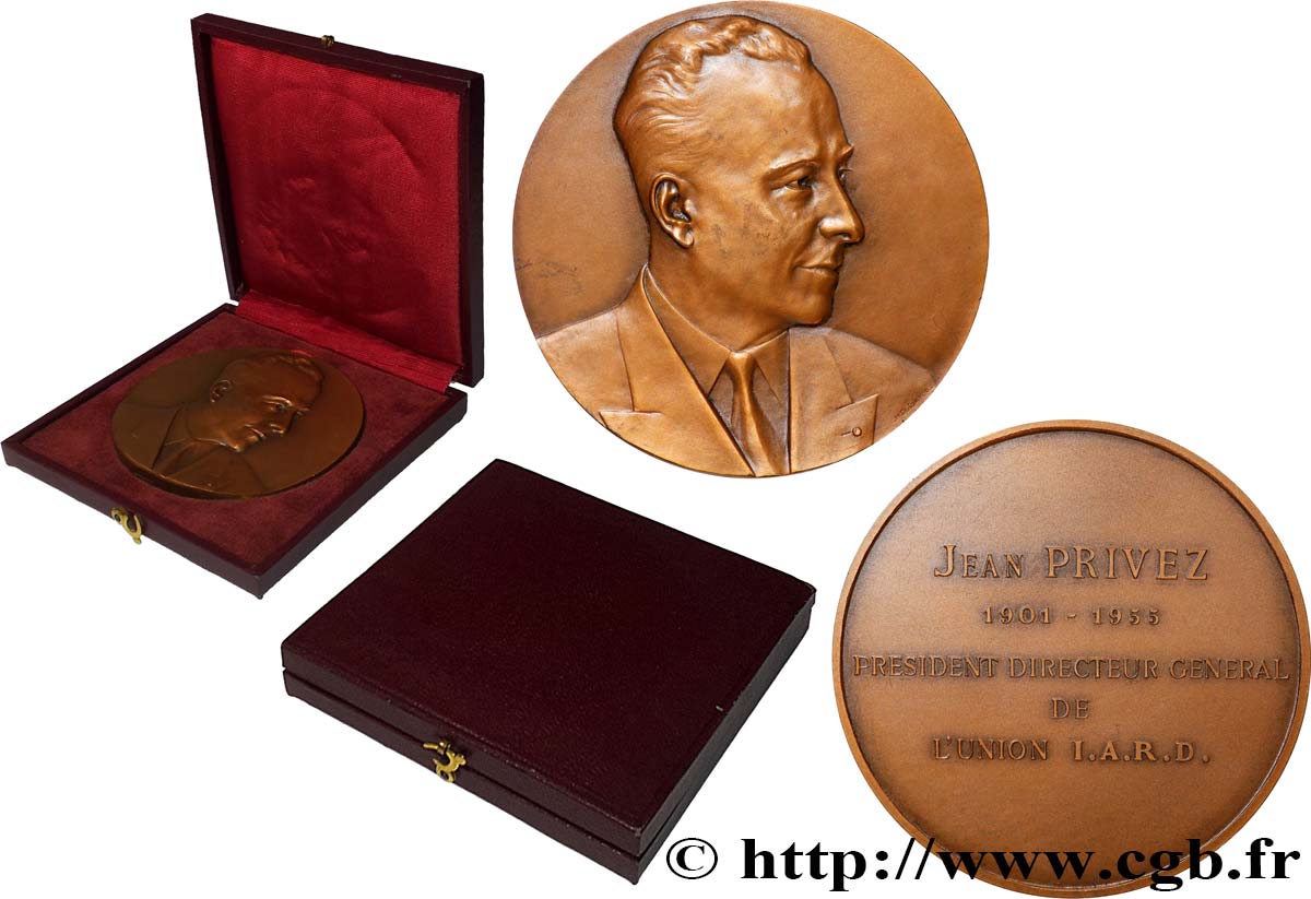 LES ASSURANCES Médaille, Jean Privez, Président directeur de l’Union I. A. R. D MBC+