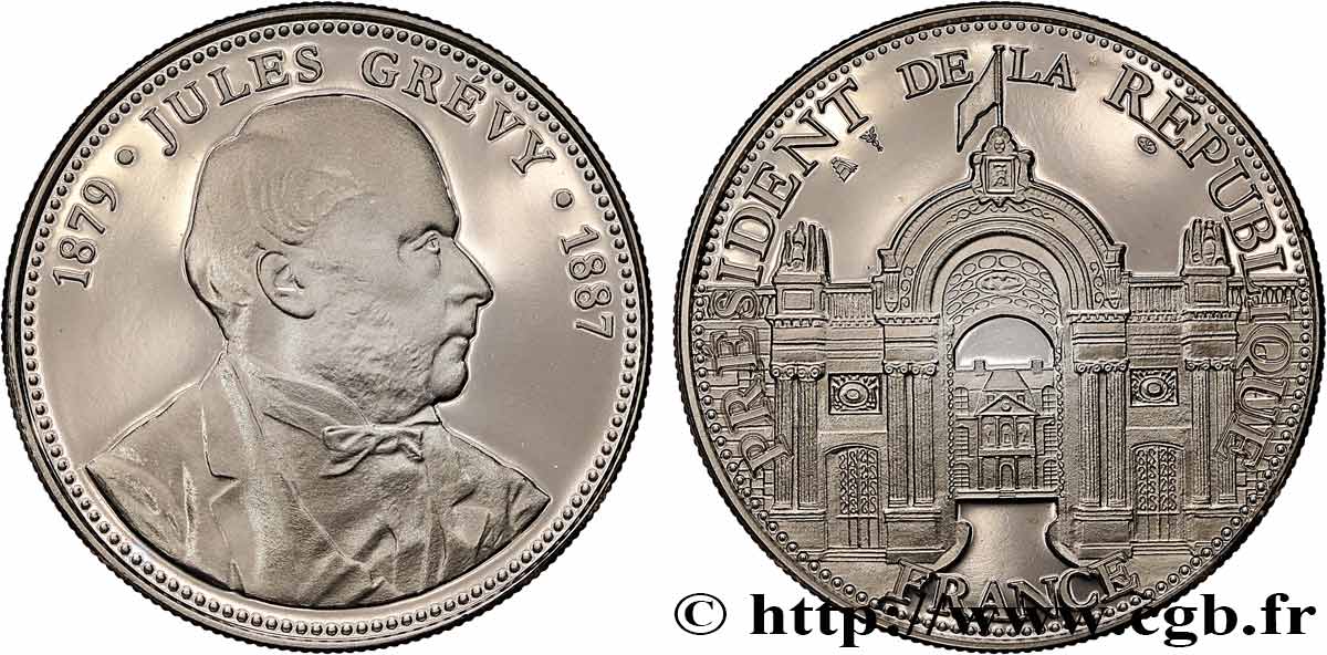 TROISIÈME RÉPUBLIQUE Médaille, Jules Grévy, président de la République SPL