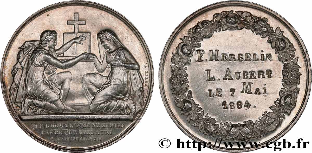 AMOUR ET MARIAGE Médaille de mariage, Evangile de St Mathieu AU