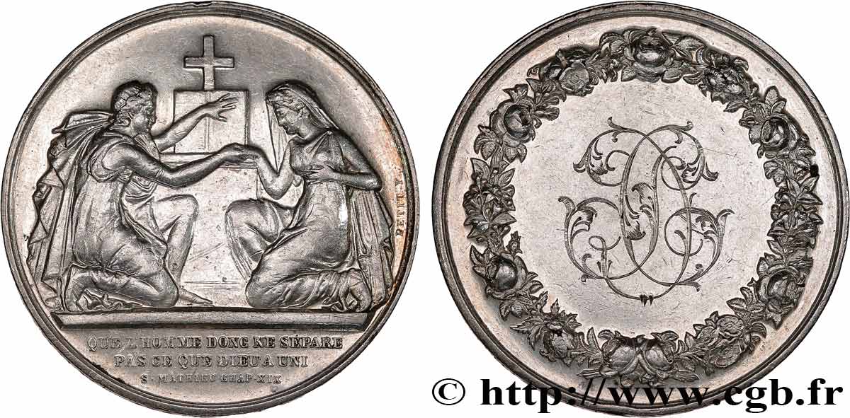 AMOUR ET MARIAGE Médaille de mariage, Evangile de St Mathieu MBC
