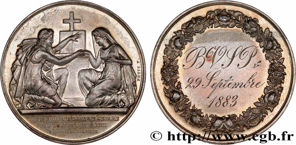 AMOUR ET MARIAGE Médaille de mariage, Evangile de St Mathieu AU