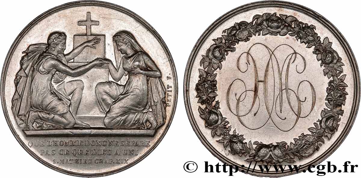 AMOUR ET MARIAGE Médaille de mariage, Evangile de St Mathieu SPL