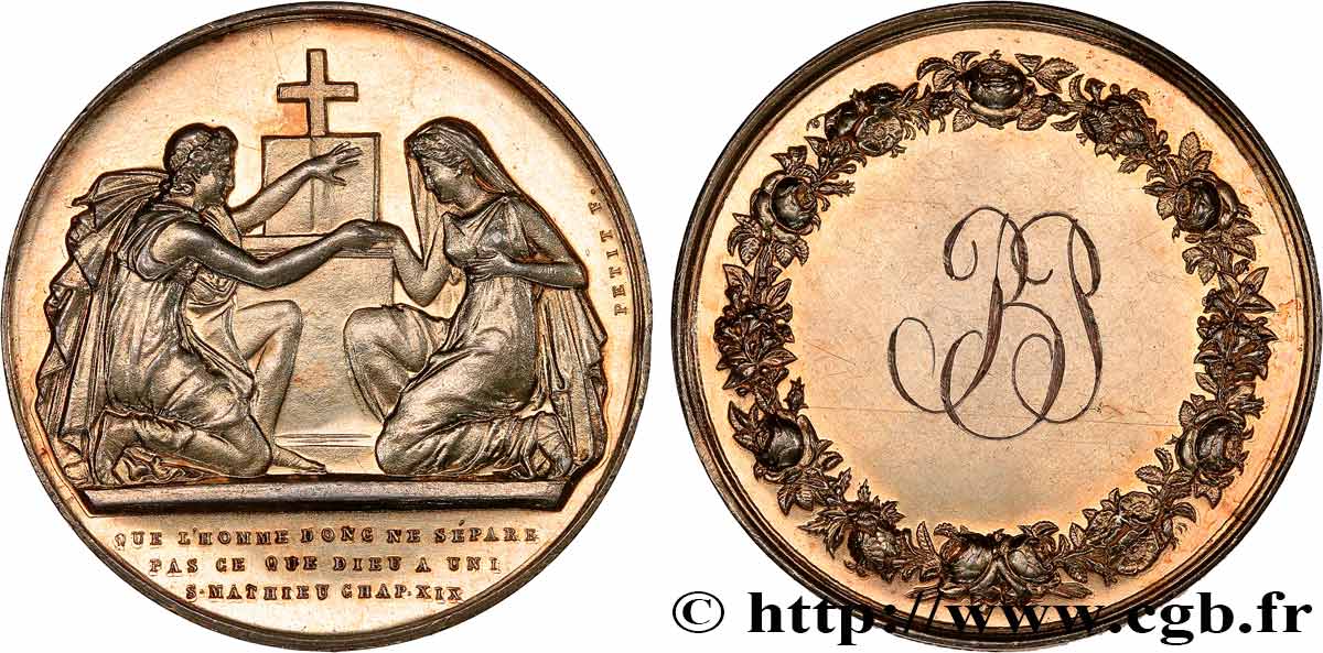 AMOUR ET MARIAGE Médaille de mariage, Evangile de St Mathieu AU